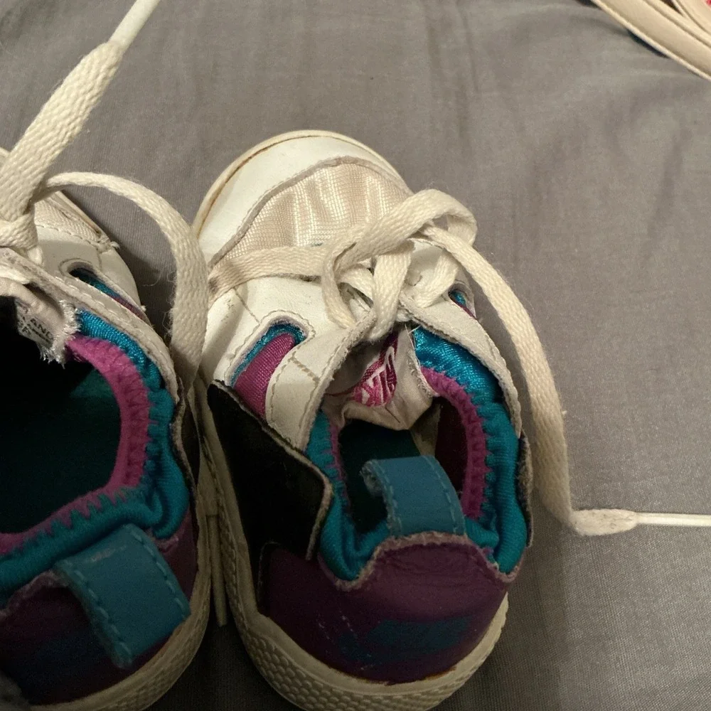 1992 Nike Huarache Baby Infant 5 Rare Vintage Shoes Blue Purple